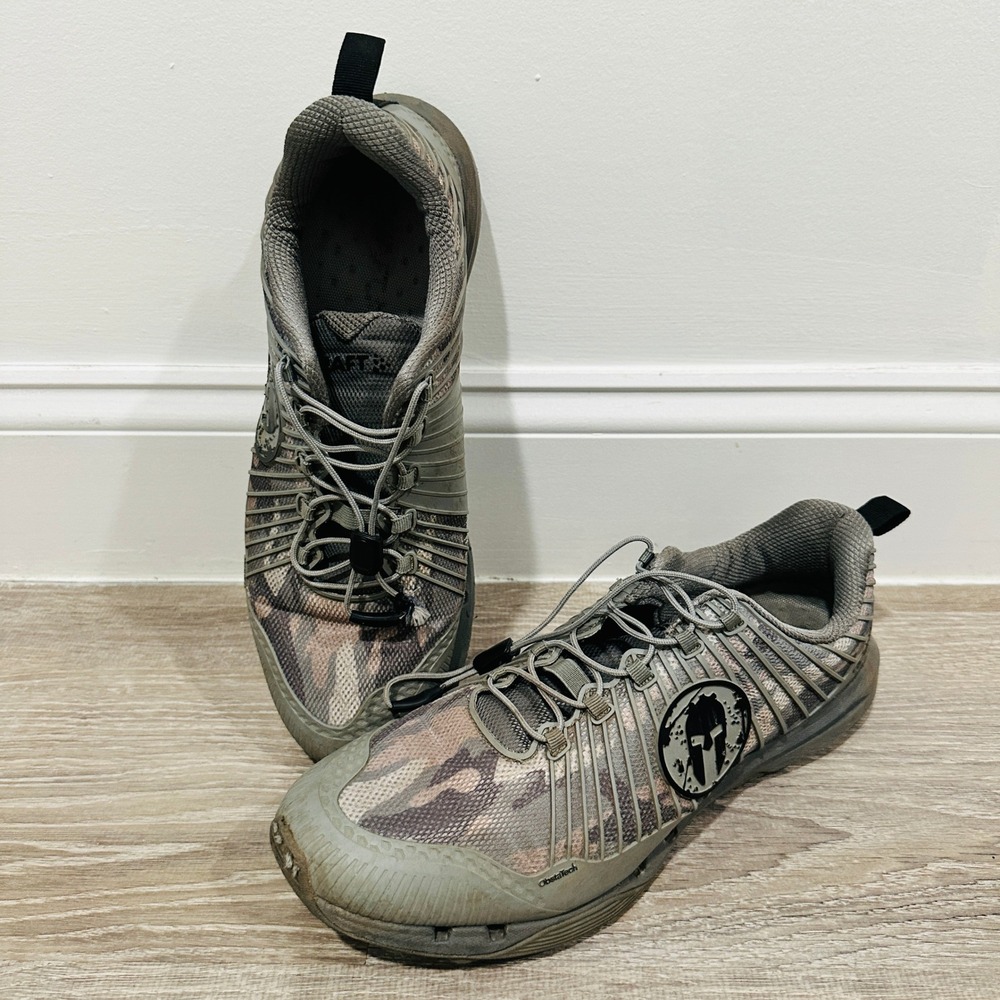 Craft Spartan RD Pro Trail Running Shoes Mens 10.5 Camo Spartan Race OCR Gray